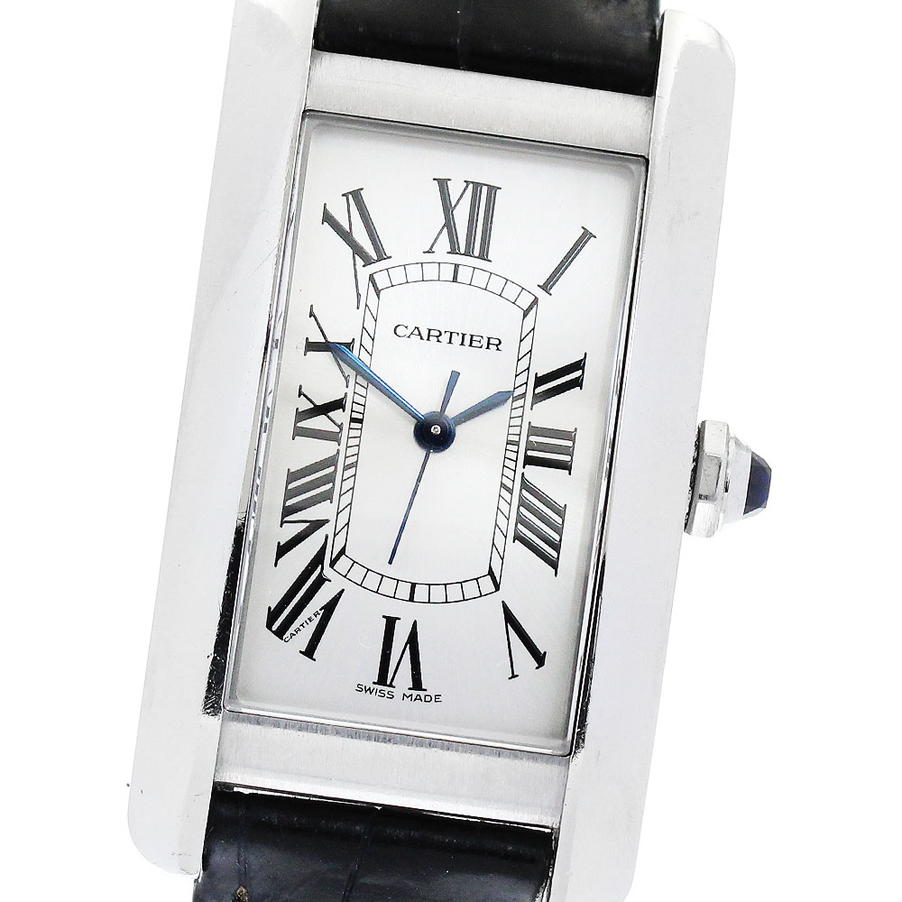 カルティエ CARTIER WSTA0017 タンクアメリカンMM 自動巻き ボーイズ 保証書付き_869217【中古】
