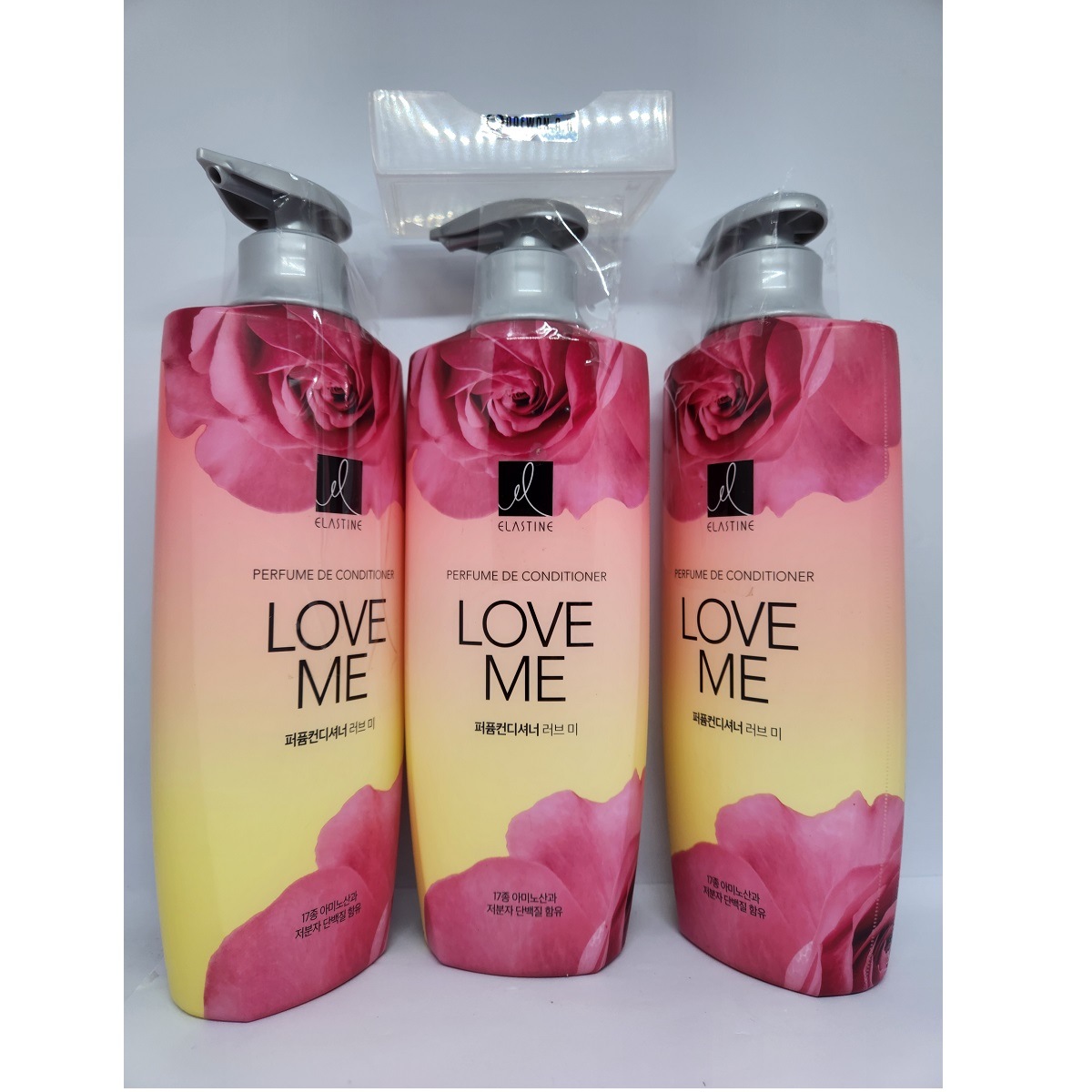 エラスチン パフュームコンディショナー ラブミー 600ml 2+1 全3個 17種 アミノ酸 低分子 タンパク質配合