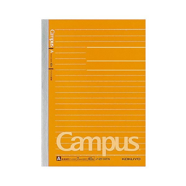 (まとめ) コクヨキャンパスノート（ドット入り罫線） B6 A罫 40枚 ノ-211ATN 1冊 (×100セット)