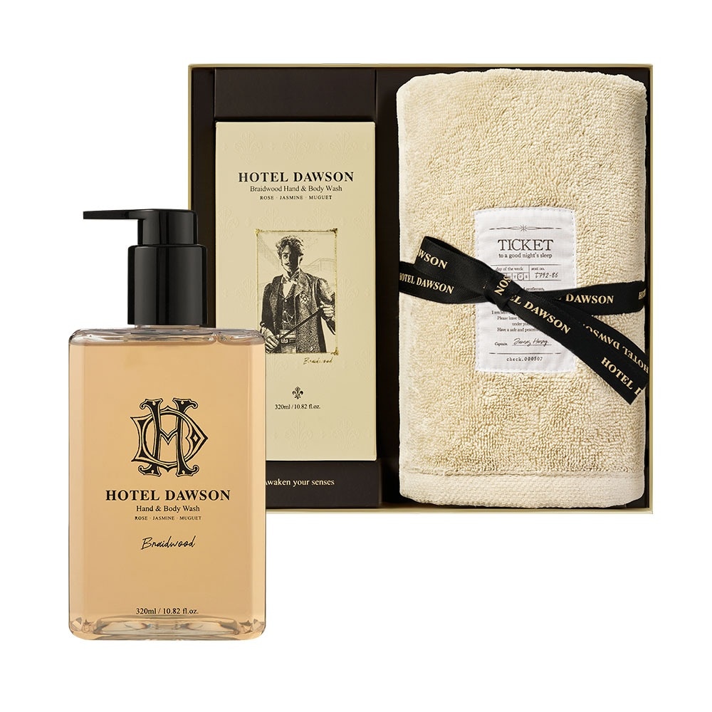 ホテルドーソンウォッシュ＆タオルセット320ml（シトラス）