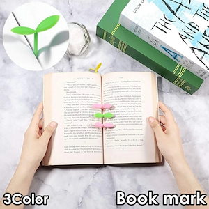 ブックマーク 単品 1個 ブックマーカー しおり 栞 文房具 雑貨 新芽 葉っぱ リーフ 植物 かわいい コンパクト 本 オフィス 読書 手帳 プレゼント ギフト 贈り物