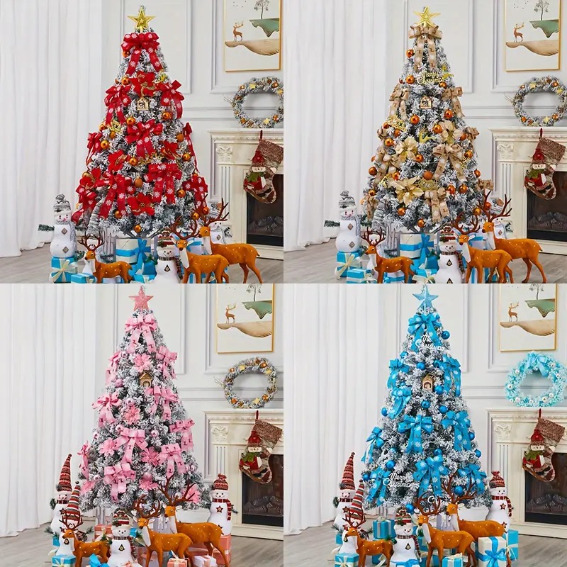 クリスマスツリー 180cm 装飾付き ピンク ブルー イエロー レッド クリスマス インテリア お洒落 かわいい リビング ロビー 玄関