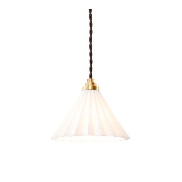 gram8 TC-1511-BR/WH DRIPPER LAMP ペンダントライト ホワイト ブラウンコード LED電球付属 メーカー直送