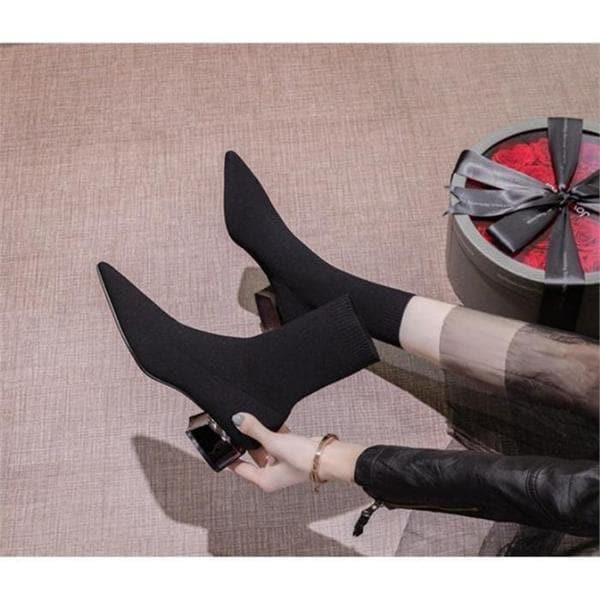 8011 メタルヒール スパン ソックスブーツ (S7470623)