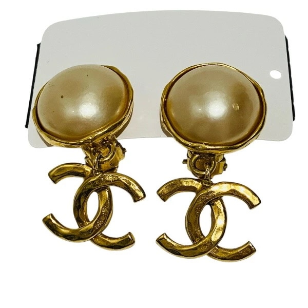 シャネル ココマーク フェイクパール ブランド小物 イヤリング レディース 【中古】