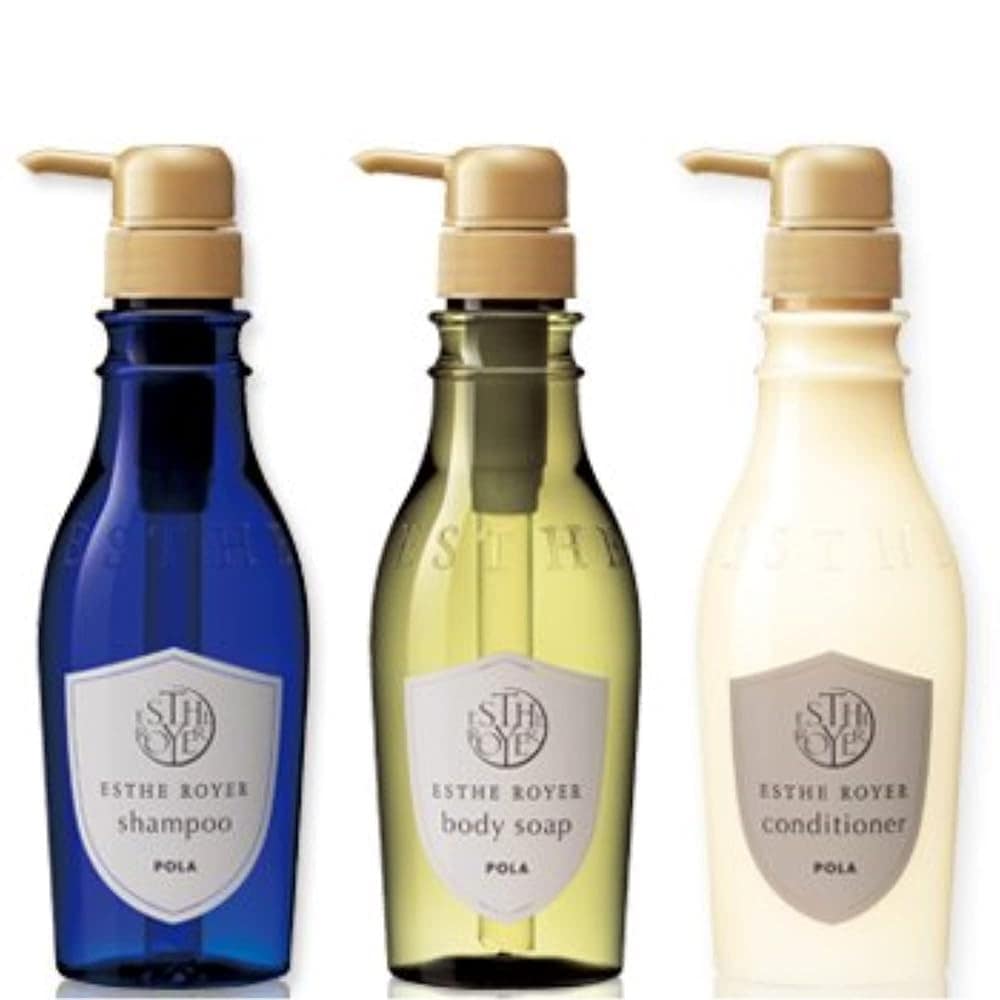 ＰＯＬＡ エステロワイエ ノンシリコンシャンプーコンデ・ボディソープ　3種フルセット　400mlx3