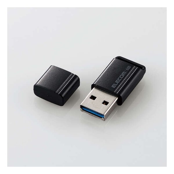外付けポータブルSSD 極小キャップ式 250GB ブラック ESD-EXS0250GBK