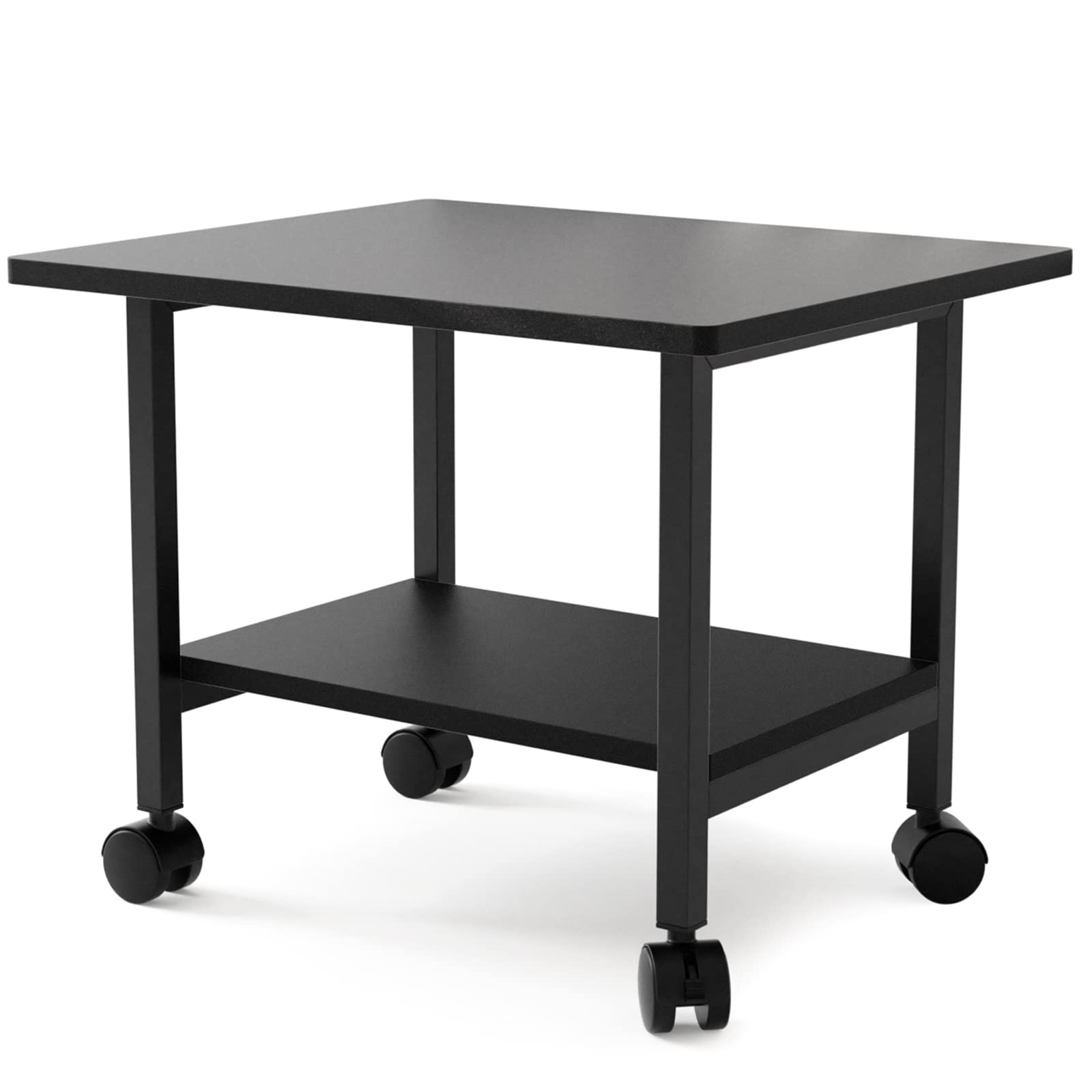DEWEL プリンター台 プリンターラック キャスター付き 幅48 プリンターワゴン サイドワゴン 組み立て簡単 メラミン加工 木製 袖机 スリム (ブラック) 5,510円