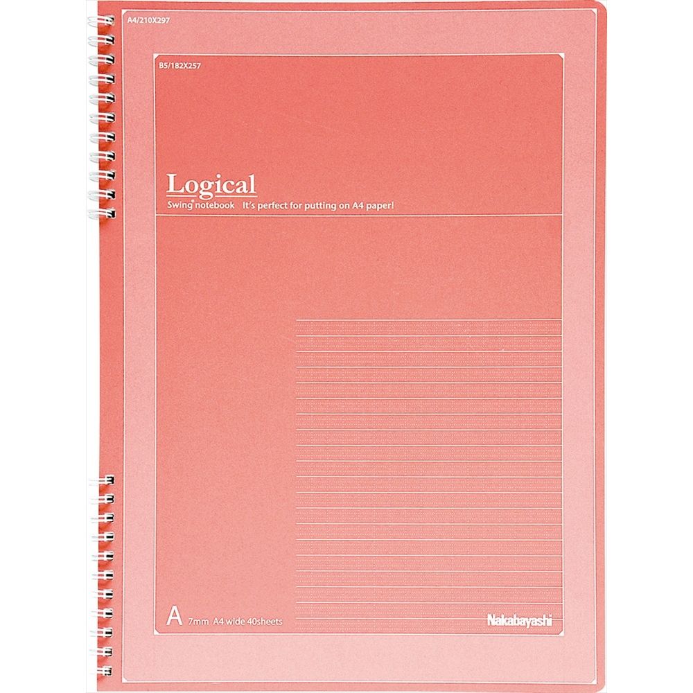 （まとめ買い）ナカバヤシ スイング/ロジカル Wリングノート A4ワイド A罫 NW-A401WA [x10セット]