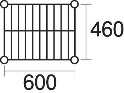 本間冬治工業 304耐冷仕様弁慶ステンレスシェルフ 棚 奥行460x幅600mm 耐冷-460-600 15,171円
