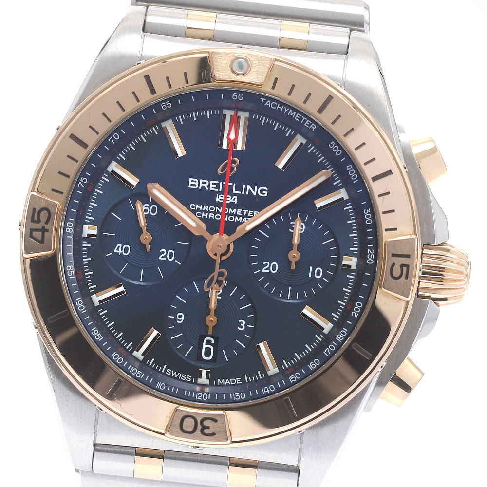 ブライトリング BREITLING UB0134 クロノマット B01 42 クロノグラフ 自動巻き メンズ 箱付き_872608【中古】
