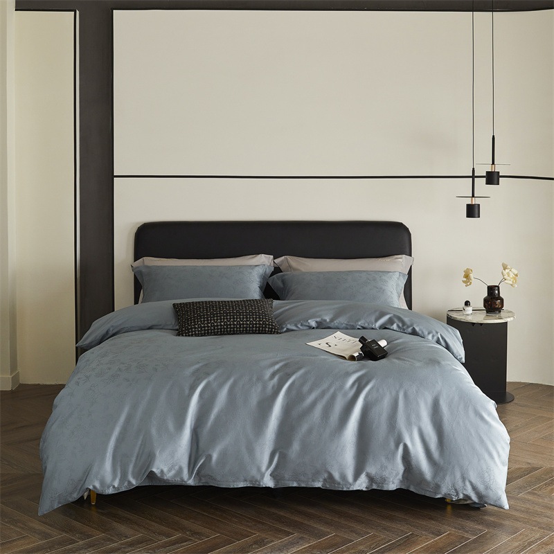 綿100本4点セットフランス高級家庭紡績寝具貢緞子ジャカード4点セット