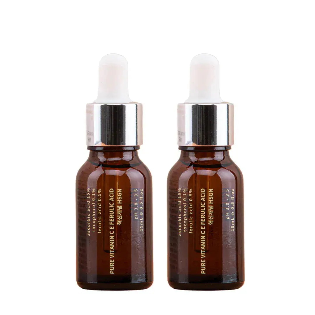 Qoo10] エイチエスジーエヌ 1+1 純粋ビタミンCEフェルラ酸セラム