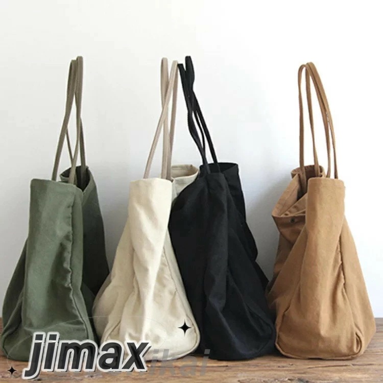 バッグ レディース きれいめ 韓国風 通勤バッグ かばん 手提げバッグ ショルダーバッグ シンプル 帆布バッグ オシャレ 大きいサイズ 4色 2サイズ