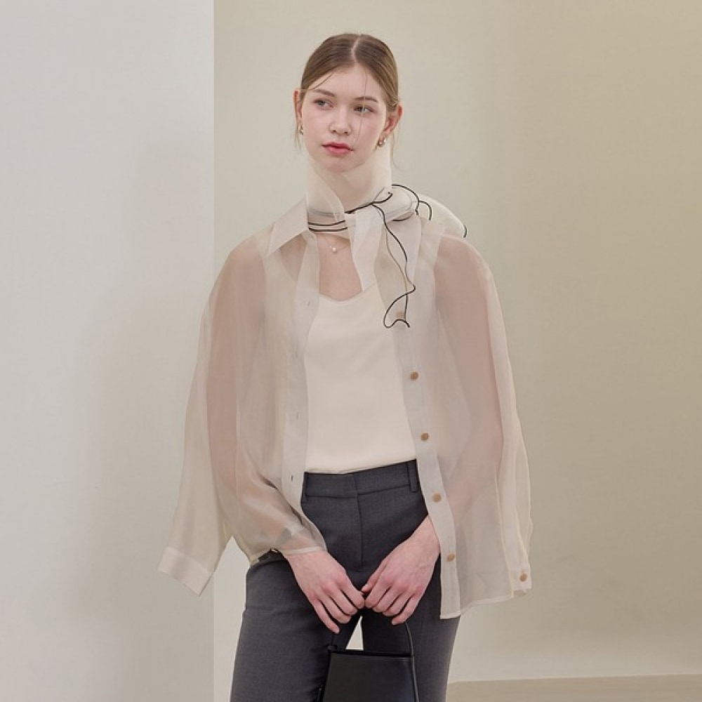 [リアーナニューヨーク] ノースリーブセットブラウス_ベージュ