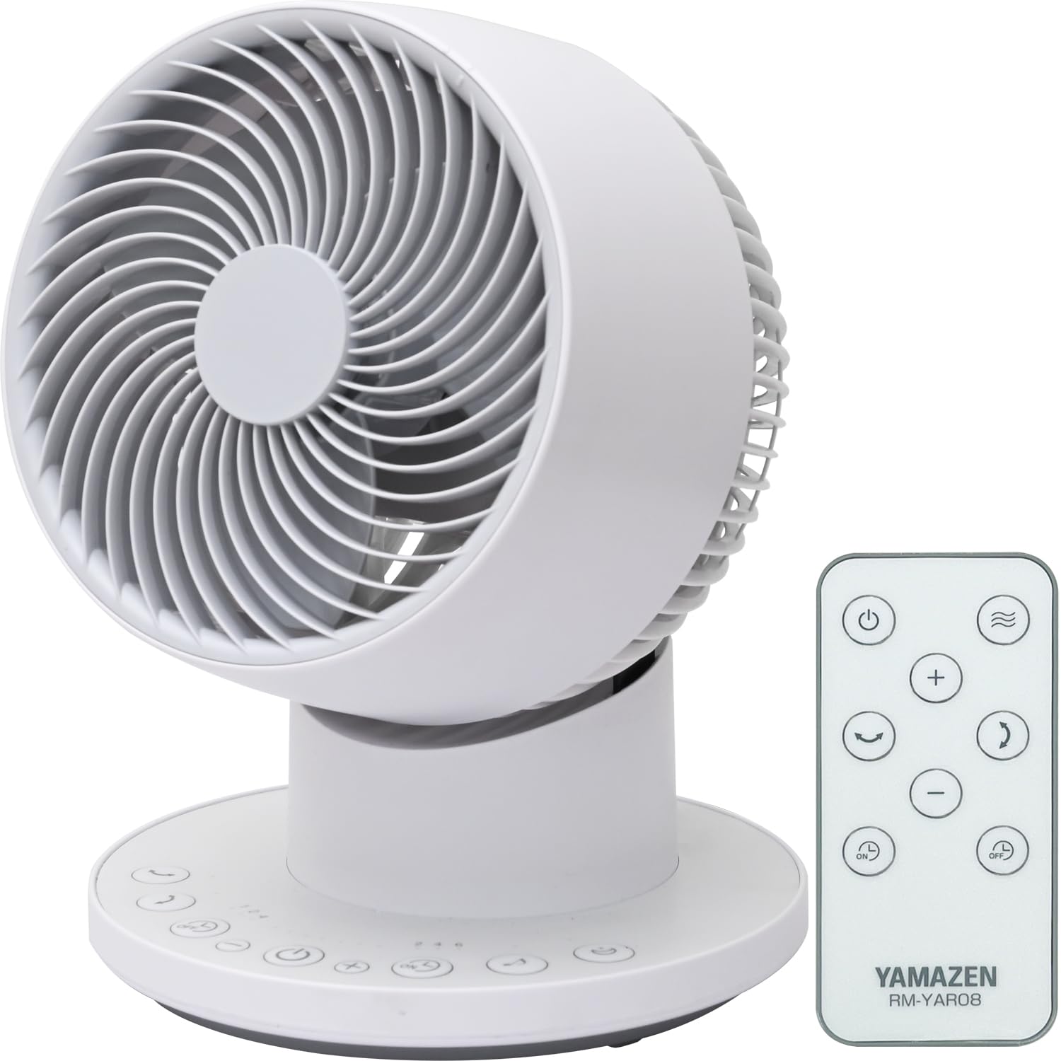 [山善] サーキュレーター DCモーター 静音 20畳 (換気/空気循環) 上下左右自動首振り 風量7段階調節 入切タイマー リモコン付き ホワイトグレー YAR-ND15E(WH) 6,338円