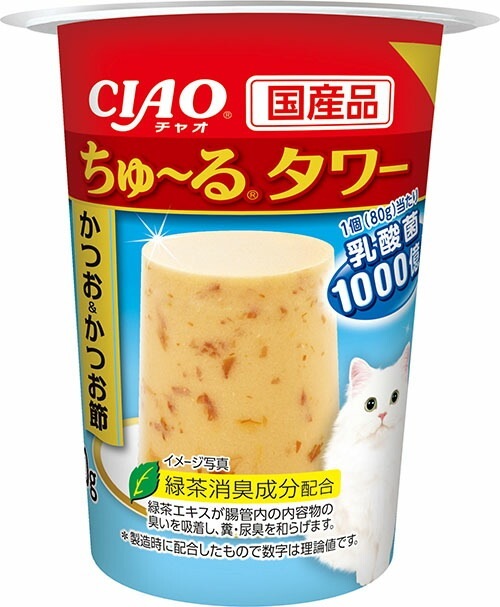 （まとめ買い）いなばペットフード CIAO ちゅる タワー かつお&かつお節 80g 猫用おやつ [x16] 4,752円