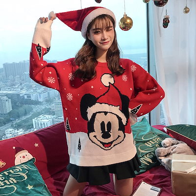Qoo10 韩国ファション ディズニーセーター カー レディース服