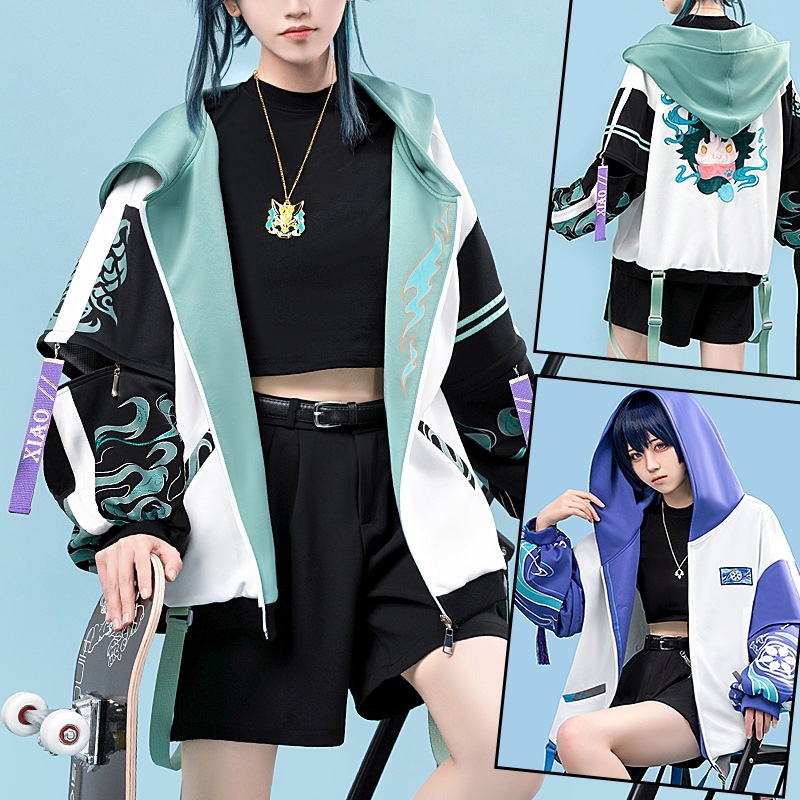 初獣猫コスメーcos服小动物冒険団キャップ付きコート