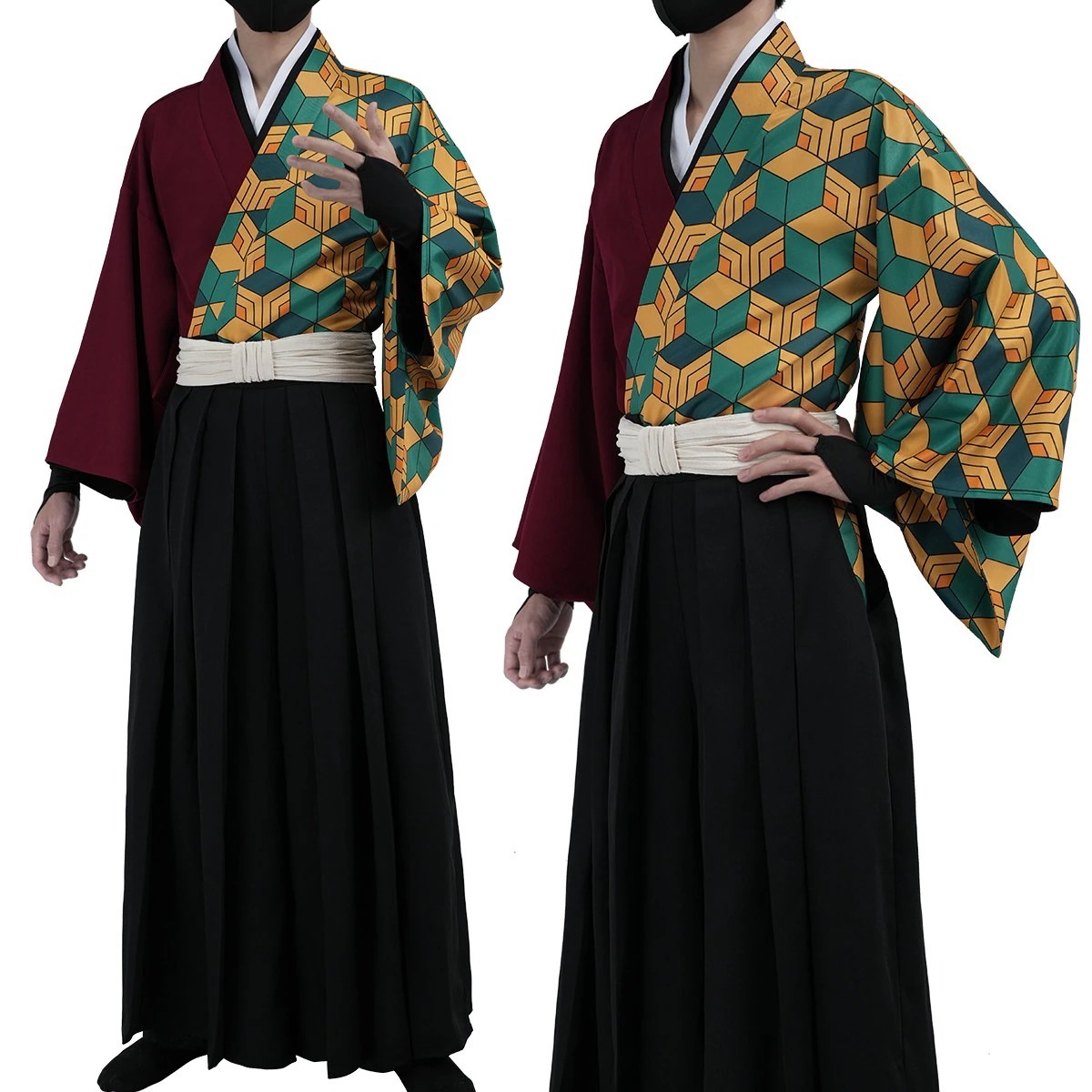[2026 新作]HOLOUNCOSER 冨岡義勇 コスプレ 水柱 旧デザイン 剣道着 稽古着 衣装 C服 フルセット 仮装 ハロウィン アニメ