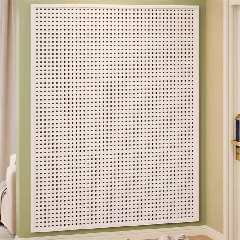 丸い穴プレート収納ラックハードウェアツールハンディングボードウォールパンチフリーキッチンシェルフステンレススチールストレージディスプレイラック