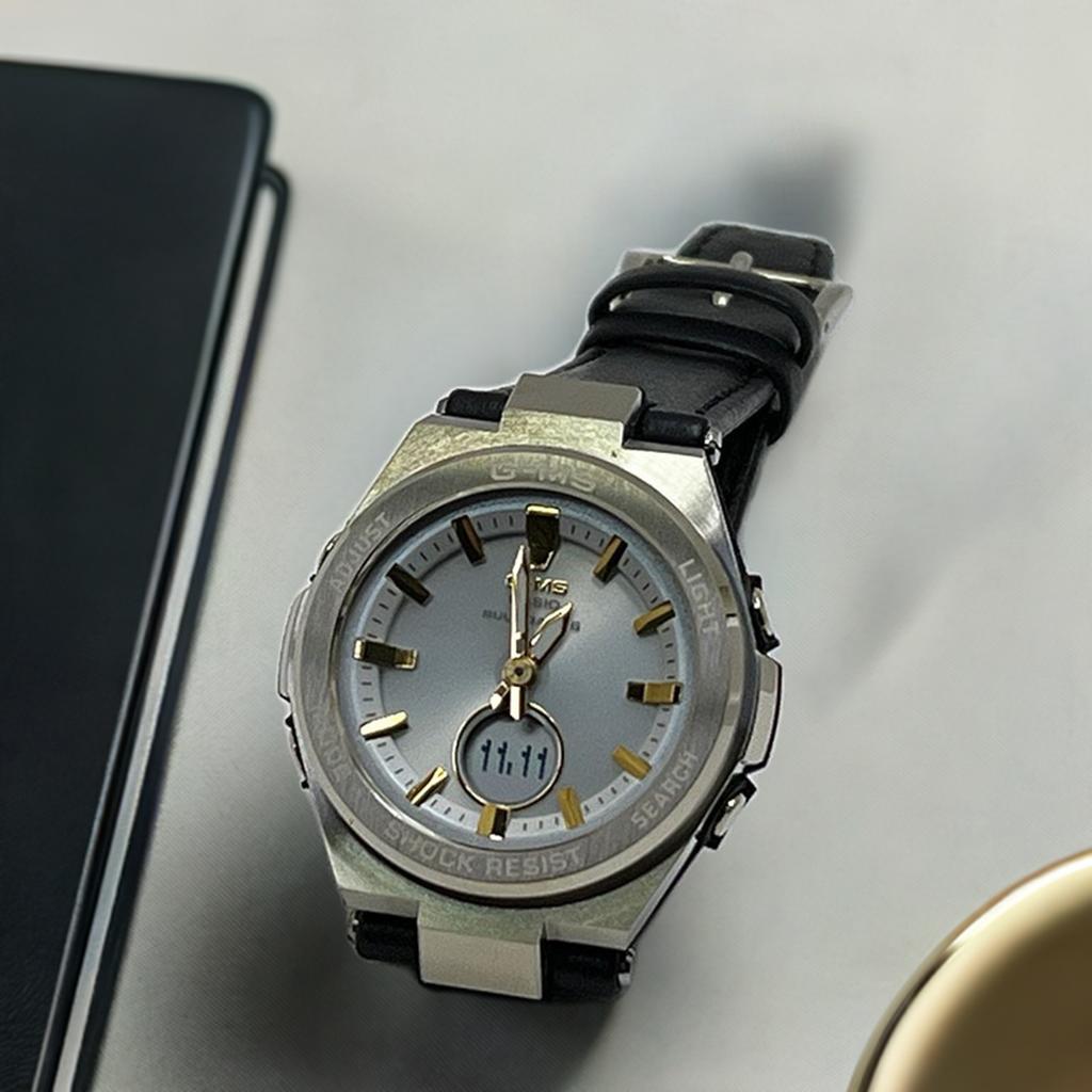 CASIO G-ms 腕時計 BABY-G ベビージー 国内正規品 G-MS 電波ソーラー MSG-W200RL-1AJF レディス ホワイト文字盤 ラッピング無料 27,500円