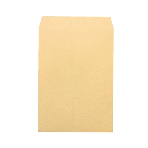 （まとめ） ピース R40再生紙クラフト封筒 角2 85g／m2 業務用パック 681-80 1箱（500枚） 5セット