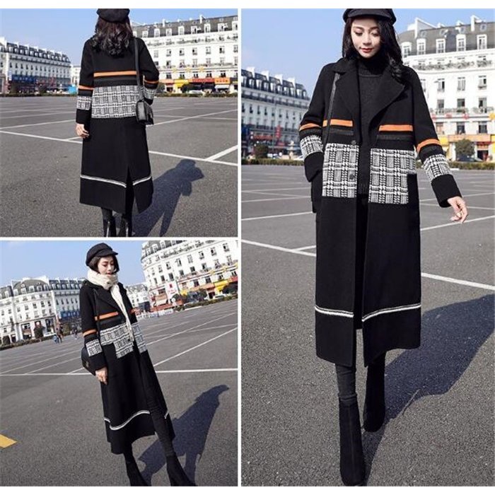 チェスターコート ロング丈 レディース 秋 冬 ラシャ コート アウター ウール混コート 黒 ロング