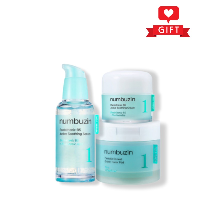 水分鎮静 1番ライン 3種セット (スージングセラム50ml + スージングクリーム80ml + グリーンパッド70枚) / 鎮静スキンケア / 保湿ケアセット / 敏感肌おすすめ