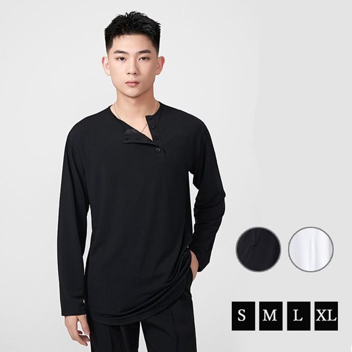 (WJ Fashion)社交ダンス衣装 トップス メンズ ラテン ラテンダンス用シャツ 男性用 ダンス衣装 ダンスウェア 練習着 ワルツ チャチャチャ ルンバ ラテン