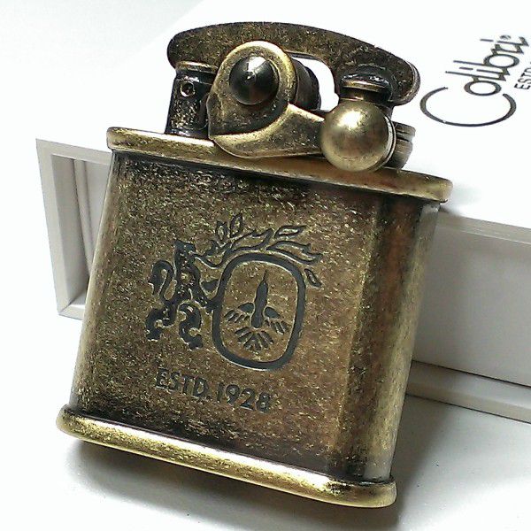 オイルライター Colibri コリブリ アンティークゴールド レトロ ブラスバレル フリントオイルライター ブランド おしゃれ メンズ プレゼント ギフト