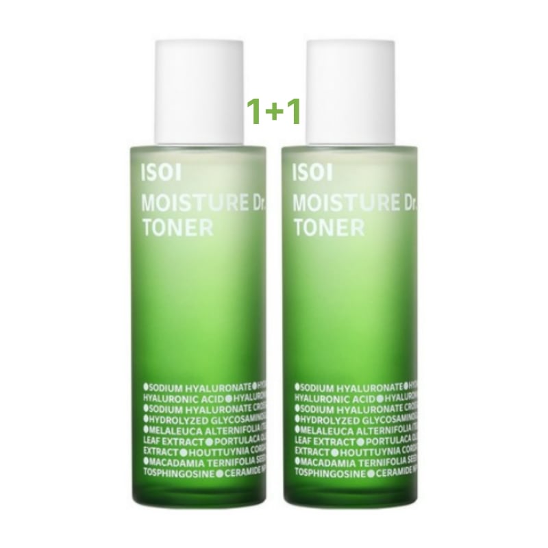 【1+1】モイスチャードクターチャンスジン水分トナー 130ml x 2個 (ティーツリーセラミド/ 5重ヒアルロン酸)