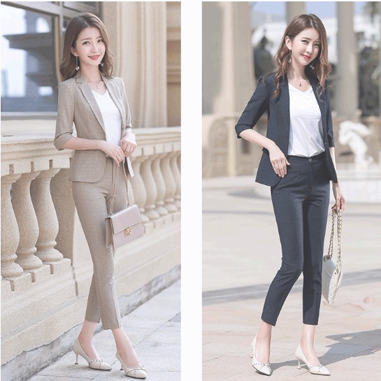 スーツ パンツスーツ ジャケット セットアップ テーラード アンクル丈 ロング丈 9分丈 長袖 七分袖 7分袖 襟付き チェック柄 グレンチェック 上下セット 2点セット お得 レディース 上品