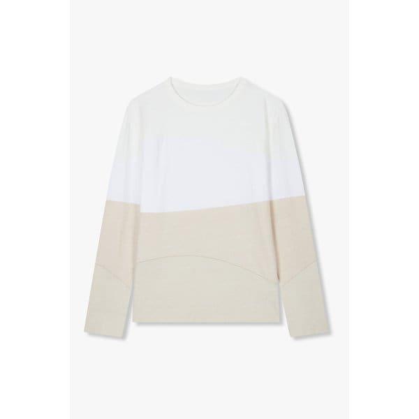 [UNI]カラーステッチブロックTシャツ91U5222006006