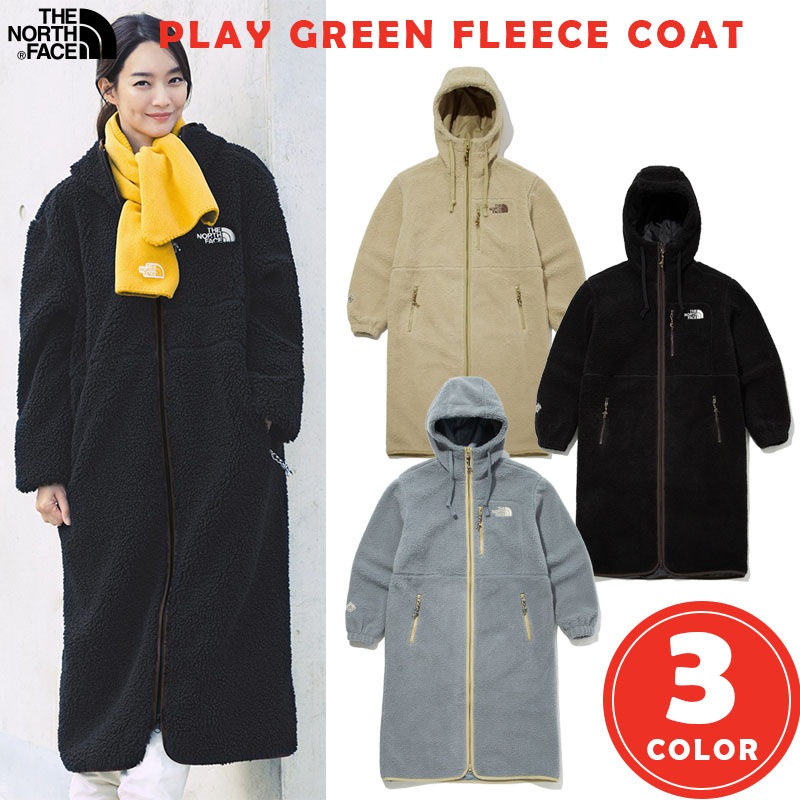 韓国正規品保証 関税負担なし NC4FM50A PLAY GREEN FLEECE COATデイリー 基本 着装 男子 女子 人気 韓国 ファッション 男女共用 アウトドア
