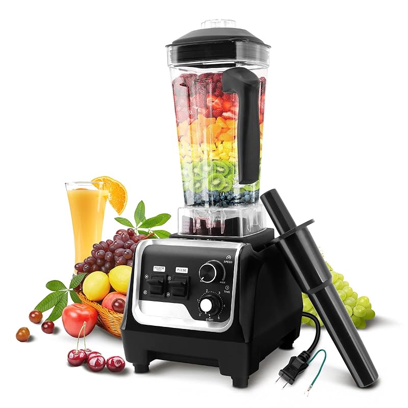 【国内即発】BriSunshine ミキサー 大容量 業務用 2L タイマー機能付 多機能 ブレンダー ジューサー ６枚刃 1400Wハイパワー 26000r/min高速回転 氷も砕ける タンパー付 12,543円