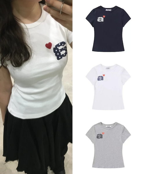 Tシャツ・カットソー [AEAE] APPLIQUE LOGO TEE APPLIQUE LOGO TEE（Tシャツ/カットソー）｜aeae