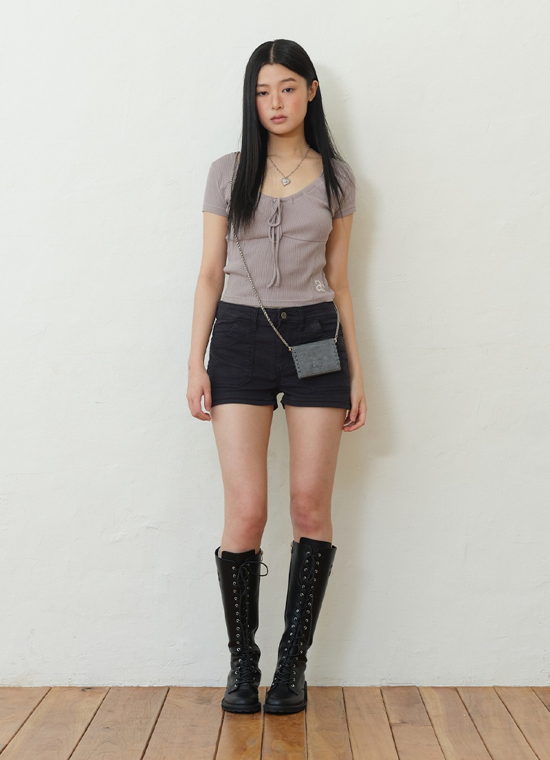 【AS"ON】 SAND LOW SHORT PANTS / DARK NAVY 正規品