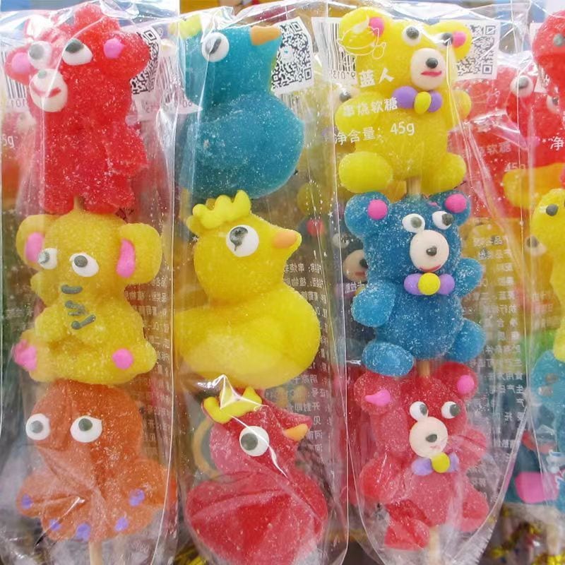 3060Pcs 漫画のソフトキャンディー 小動物のロリポップキャンディー ひょうたん フルーツキャンディー スーパーマーケットのプッシュ 美味しくて格好良い誕生日プレゼント