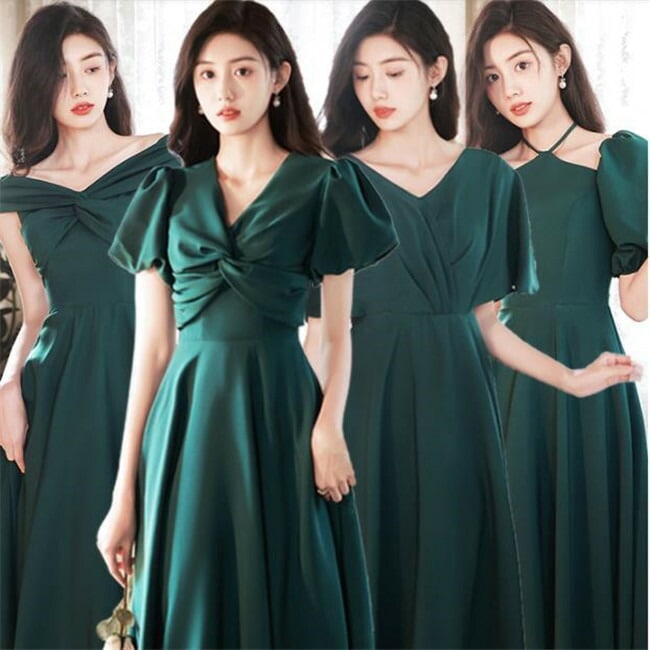 予約　4デザイン ビリジャン ブライズメイドドレス　パーティードレス　ワンピース二次会演出司会結婚式お呼ばれ ロングドレス　マキシ丈　ブライズメイド　ドレス　二次会ドレス　フォーマルドレス