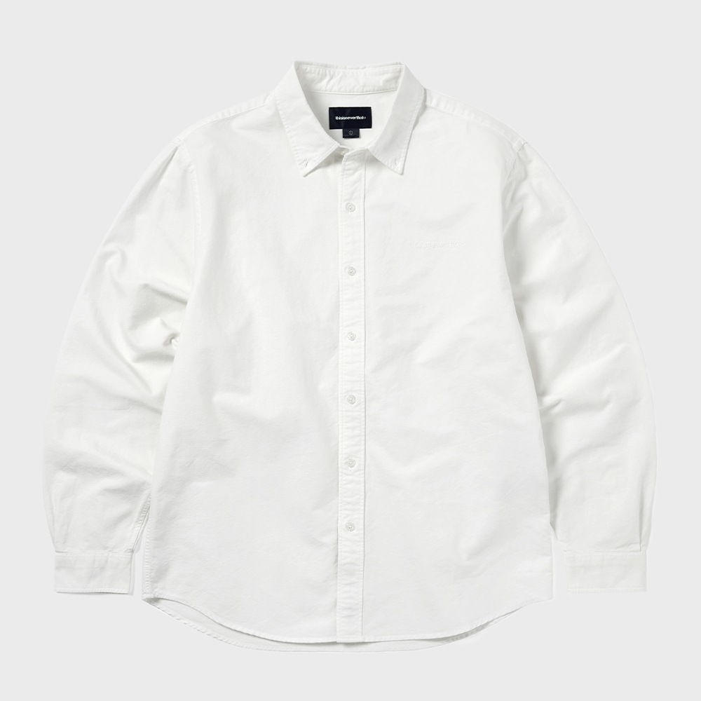 ディス・イズ・ネヴァー・ザット・オーバーダイド T-ロゴ・オックスフォードシャツホワイト 11,582円