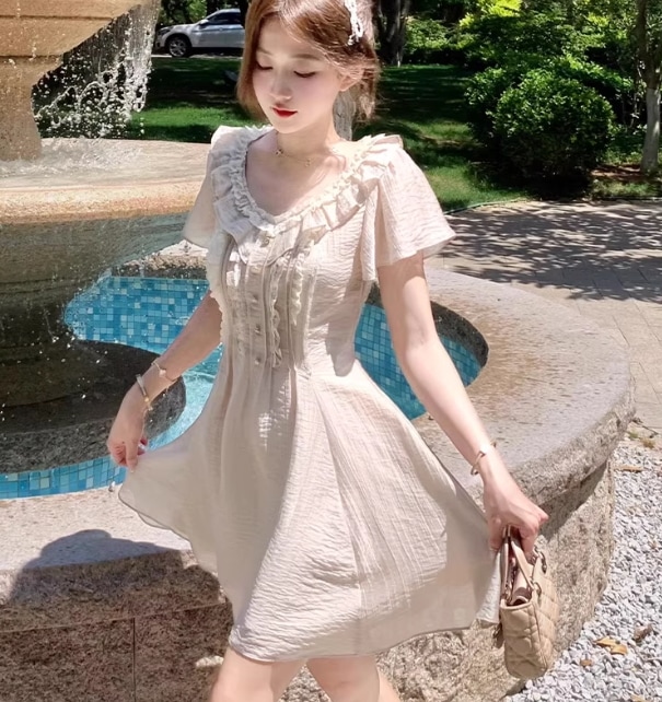 レディース ワンピース ミニ ショート プリーツ かわいい 大人可愛い きれいめ シンプル カジュアル 上品 おしゃれ かっこいい レトロ アジアン エスニック エキゾチック こなれ感 クール 13,823円