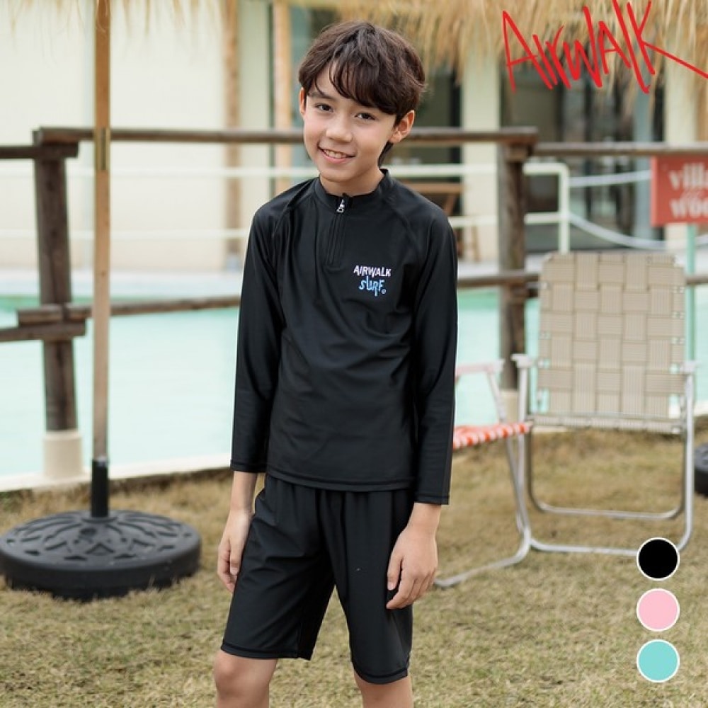 (エアワーク) エアワークサーフキッズラッシュガードセット 2ピース YaWe1862