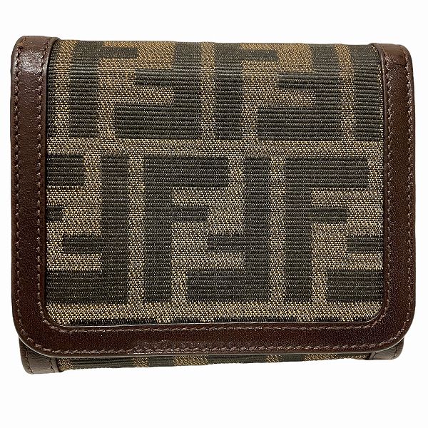 フェンディ FENDI ズッカ 2251-30794‐098 3つ折り財布 ユニセックス 【中古】