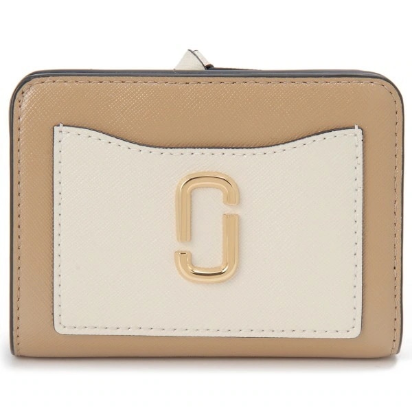 マークジェイコブス 二つ折り財布 キャメル 2F3SMP062S07 233 MINI COMPACT WALLET CAMEL MULTI 並行輸入品