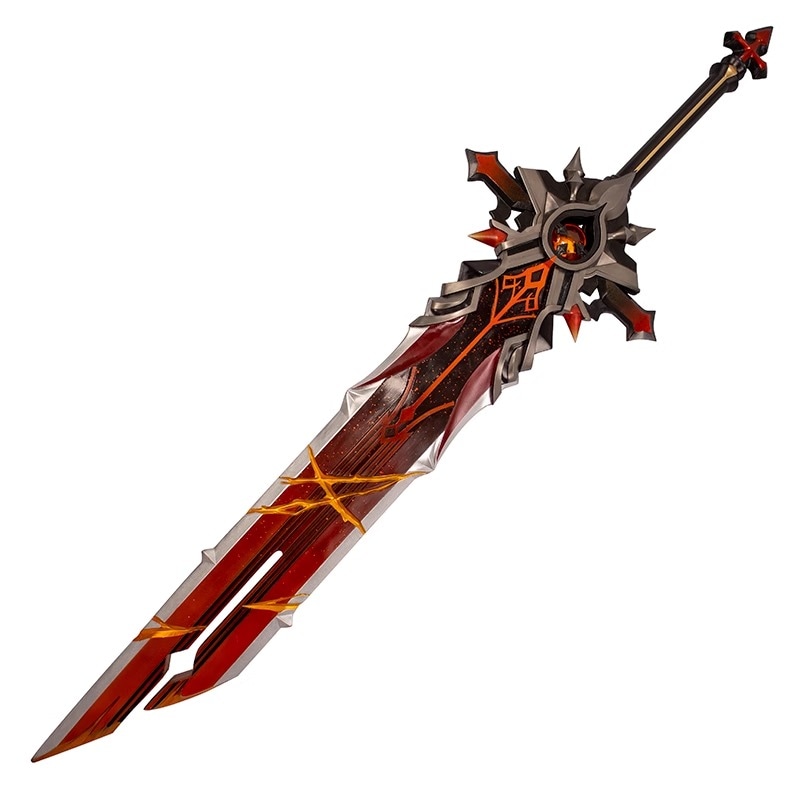 Monenjoy 原神 狼の末路 両手剣 ディルック 両手剣 1.4mと1.6mモデル選択 コスプレ道具 武器 1:1レプリカ ゲームファン向け コスプレ イベント 仮装