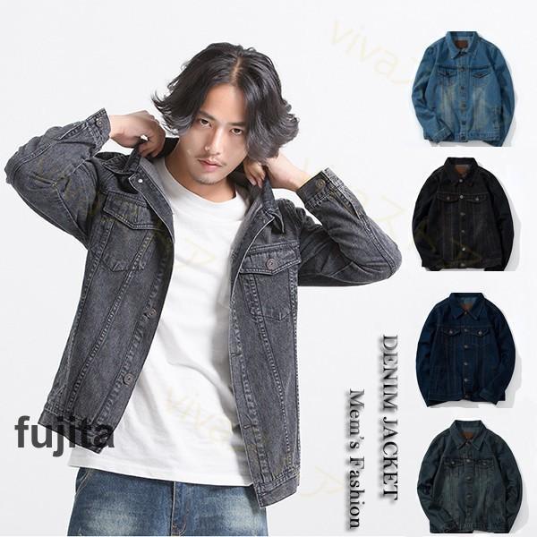 秋の特典デニムジャケット メンズ Gジャン パーカー デニムシャツ 長袖 ジージャン カジュアル ショート丈 春物 秋 冬 3シーズン ヴィンテージ 新品