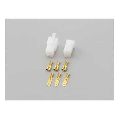 他サイト： モーターサイクル用配線コードセット コネクター250型・逆ロック セット 3極 D96188の商品画像