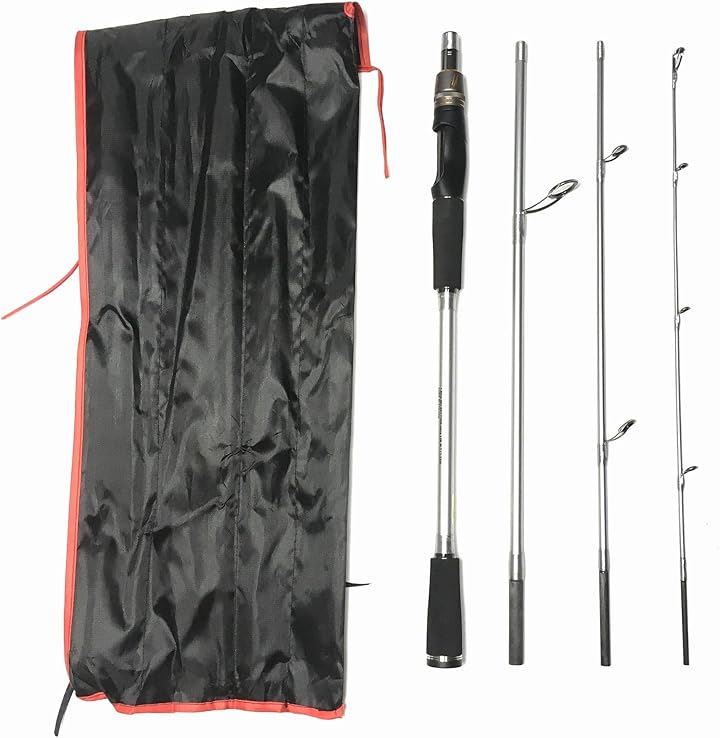 EVA 6フィート スピニング パックロッド 4ピース MH ルアー バス釣りロッド トラベルロッド トラウト (6ft(1.8m)スピニング4ピース(MH), 6ft(1.8m))