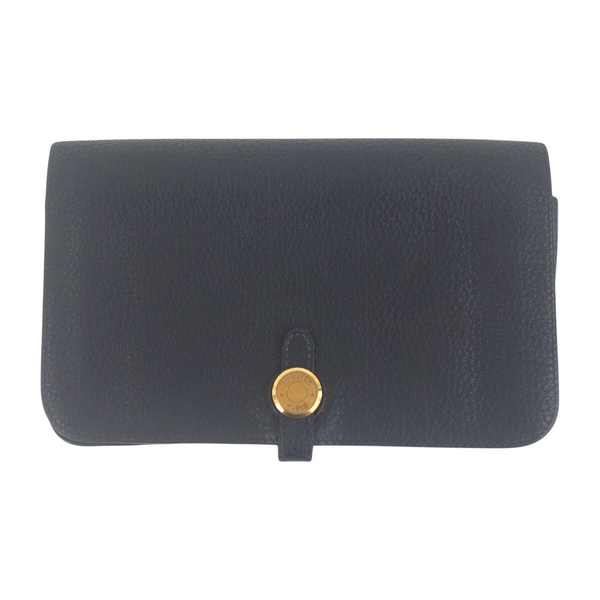 ドゴンGM ブラック 黒 ゴールド金具 トリヨンクレマンス 長財布 ロングウォレット 男女兼用 D刻印 メンズ 503275